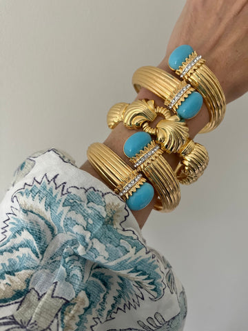 Turquoise Bypass Bracelet