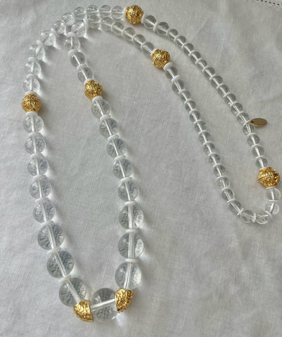 Contemporary White Onyx Necklace