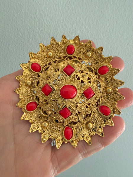 Etruscan Brooch/Pendant on Wire