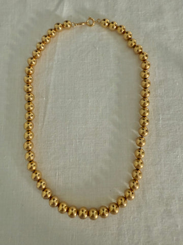 Napier Gold Plated Bead Necklace