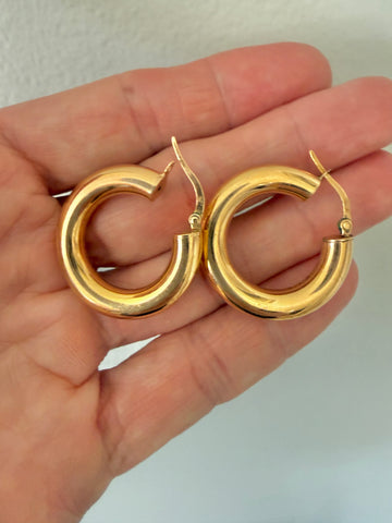 Petite Gold Hoop Earrings