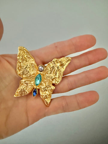 YSL Butterfly Brooch