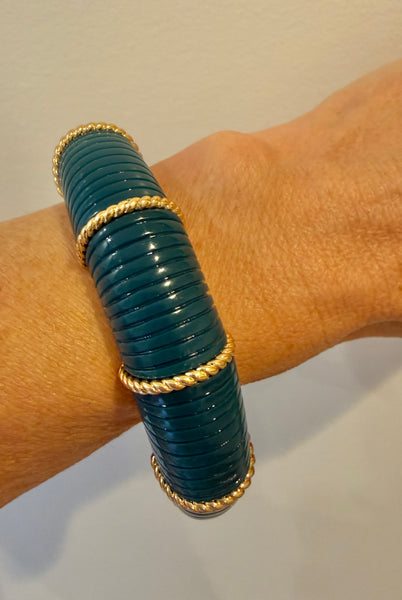 J Crew Teal Cuff Bracelet