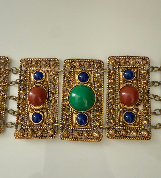Etruscan Cabochon Bracelet