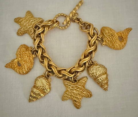 Dominique Aurientis Shell Charm Bracelet