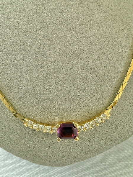Dior Petite Amethyst Necklace