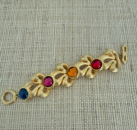 Givenchy Multi Colored Cabochon Bracelet