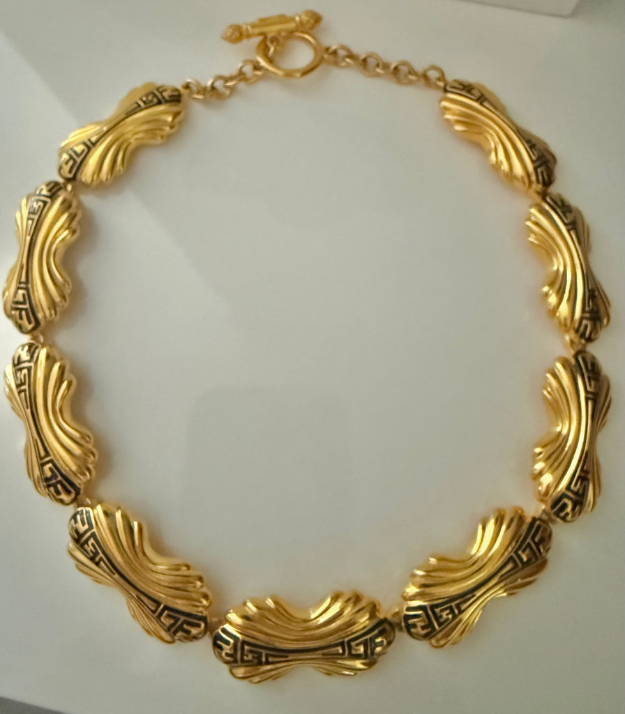 Fendi Gold Plated Enamel Necklace