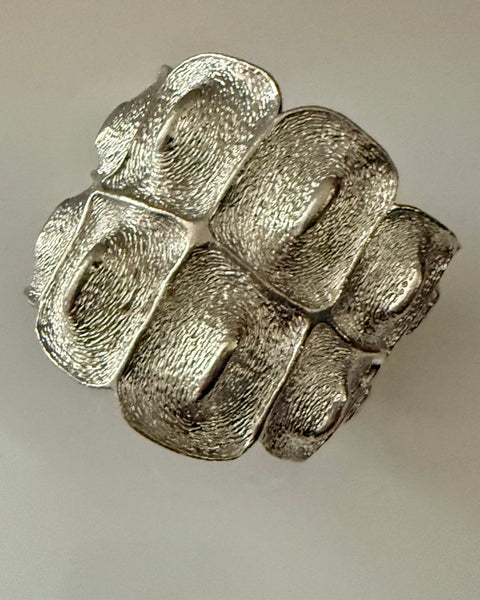 RJ Graziano Silver Cuff Bracelet with Kick Hinge