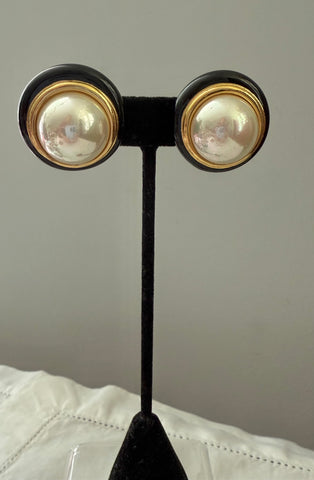 Dior Mabé Pearl Clip On Earrings
