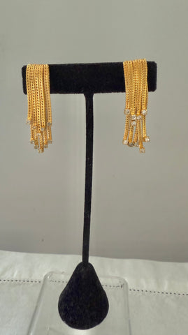 Waterfall Clip On Earrings