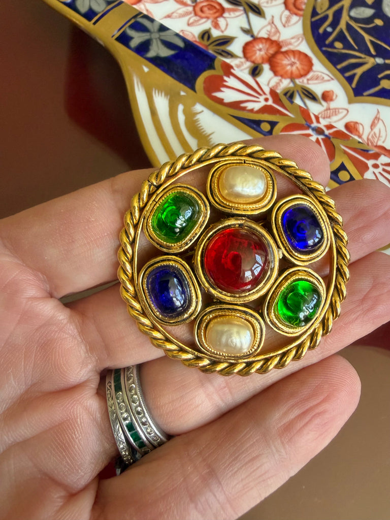 Chanel Gripoix Brooch