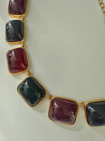 Kenneth Jay Lane Lucite Link Necklace