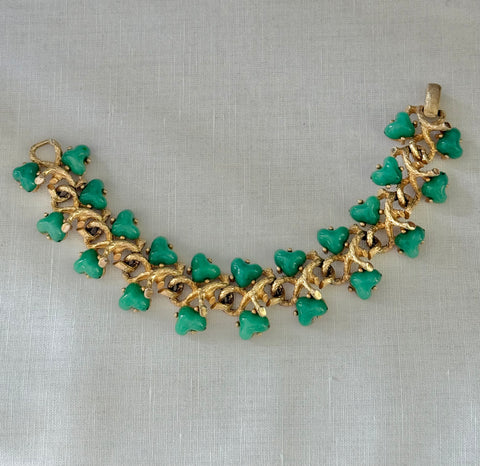 Green Resin Link Bracelet