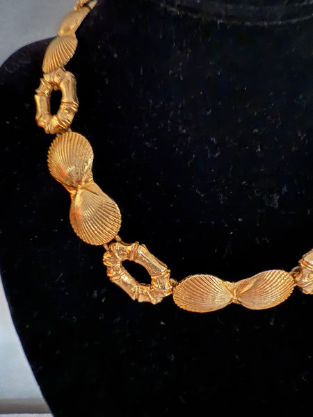 Mimi Di N Shell Bamboo Link Necklace