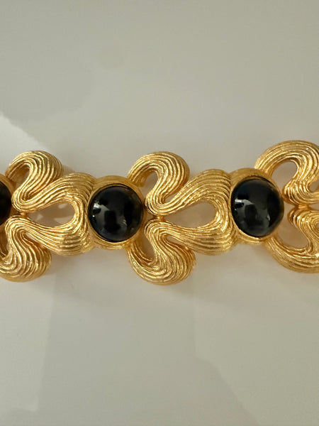 Givenchy Black Cabochon Bracelet