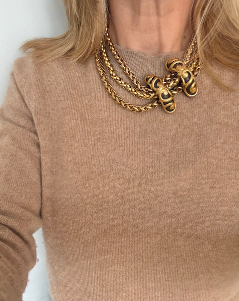Dominique Aurientis Wooden Slide Necklace