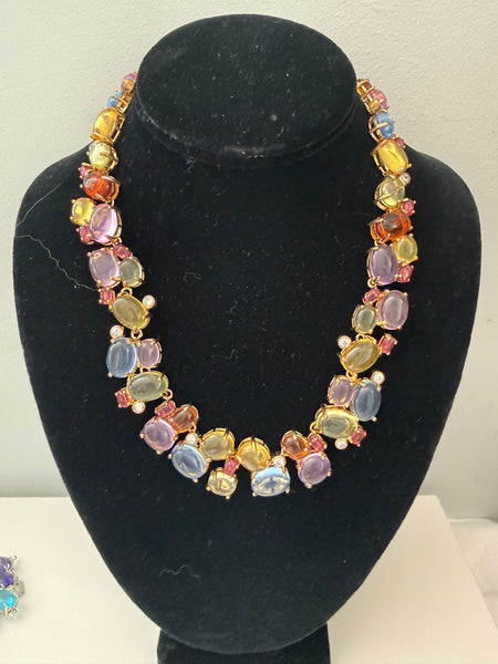 Colorful Cabochon Necklace