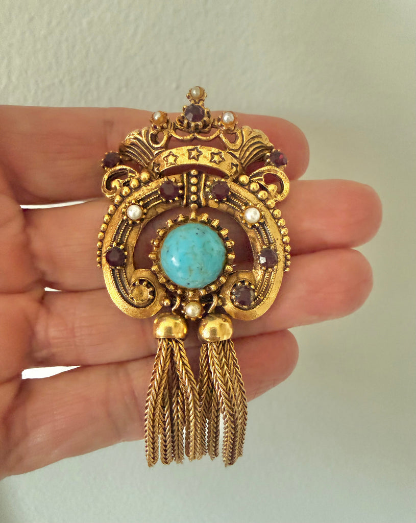 Florenza Tassel Brooch