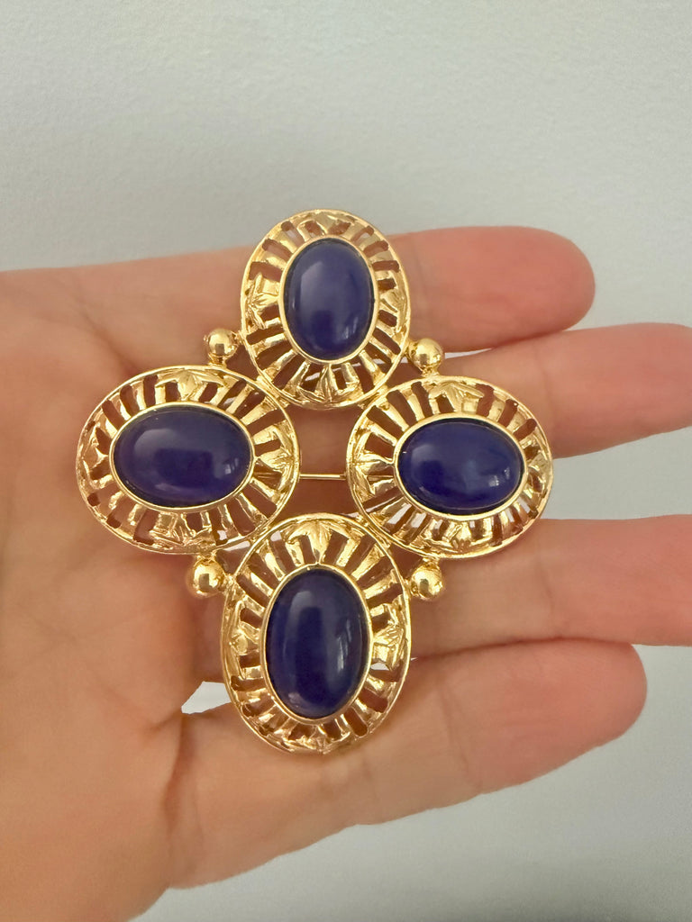 Lapis Brooch