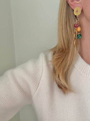 Asian Post Dangle Earrings