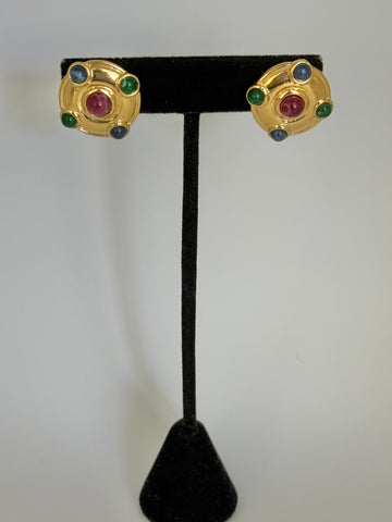 Trifari Mogul Post Earrings