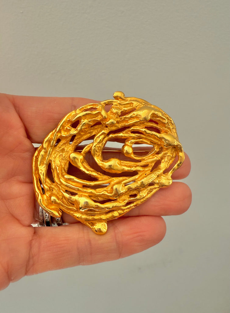 Brutalist Brooch