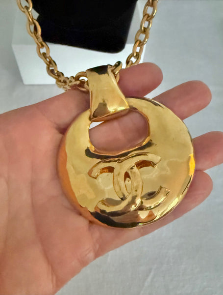 Chanel Large Door Knocker Pendant Necklace