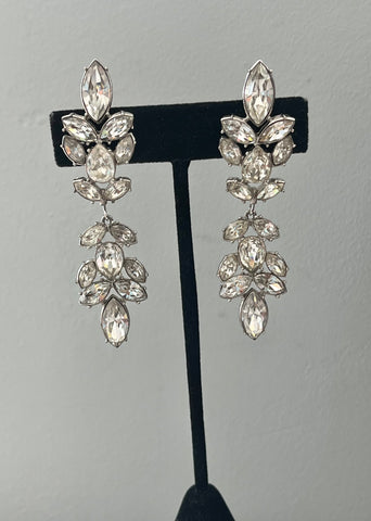 Givenchy Crystal Clip On Earrings