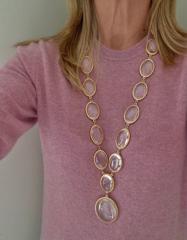Contemporary Lucite Statement Necklace