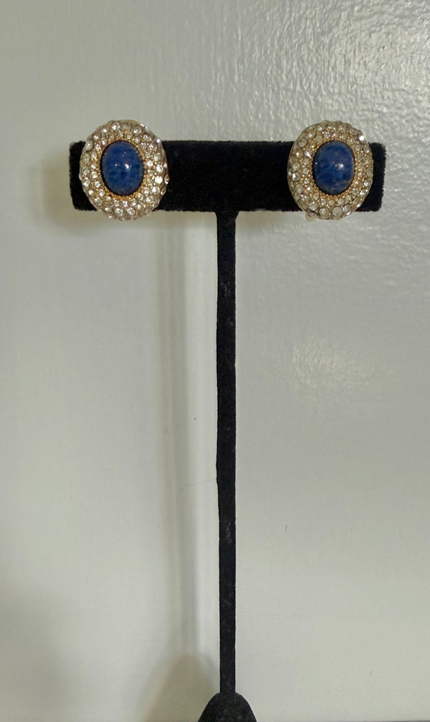 Dior Lapis Clip On Earrings