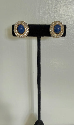 Dior Lapis Clip On Earrings