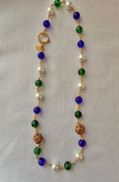 Chanel Pearl Gripoix Knot Necklace