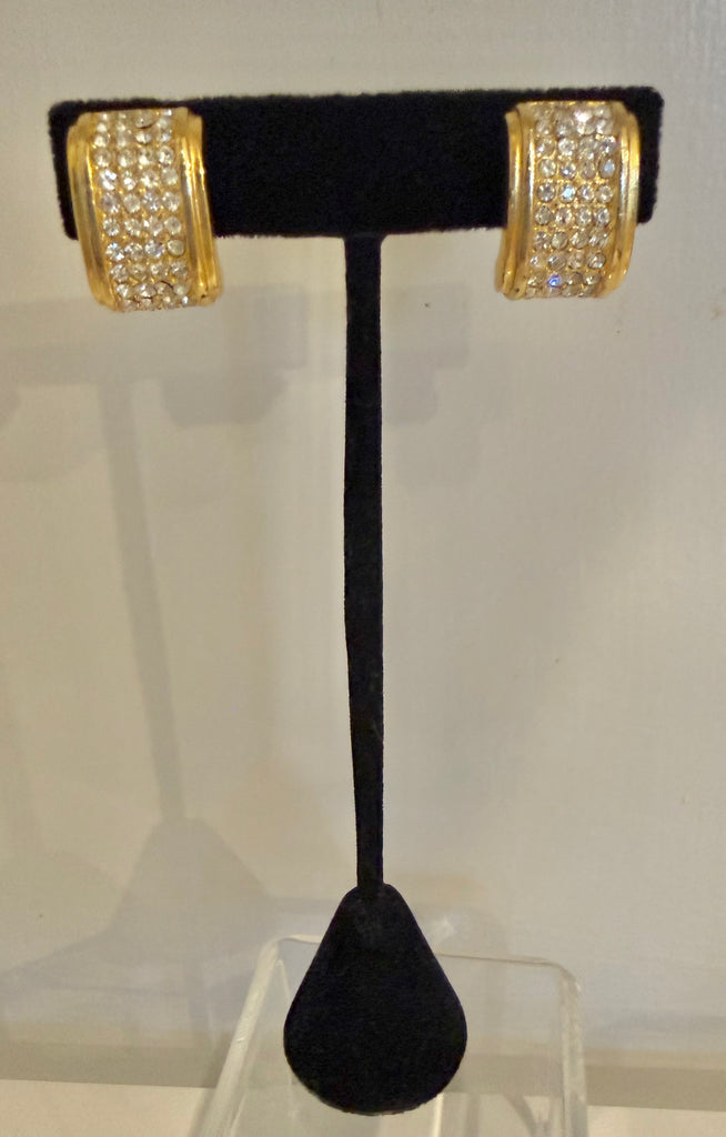 Dior Petite Pavé Clip On Earrings