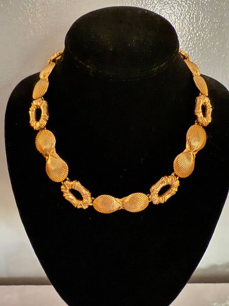 Mimi Di N Shell Bamboo Link Necklace