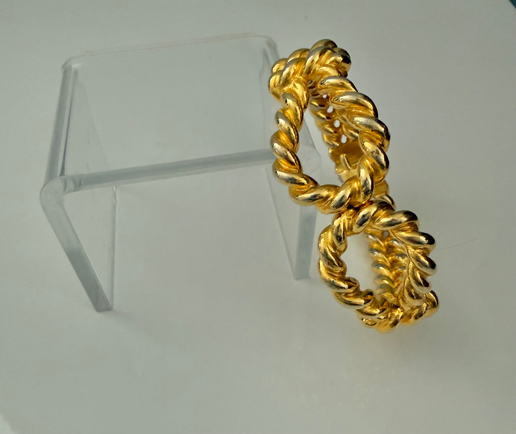 Pauline Rader Twisted Gold Clamper Bracelet
