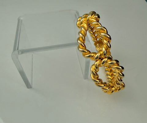 Pauline Rader Twisted Gold Clamper Bracelet