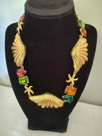Oscar de la Renta Shell Necklace