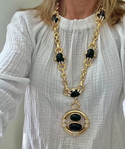 Emerald Green Statement Necklace