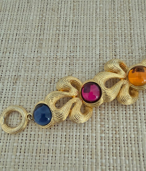 Givenchy Multi Colored Cabochon Bracelet