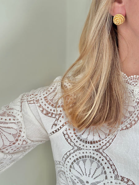 Petite Rope Post Earrings