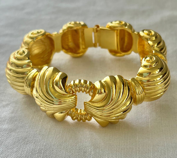 Gold Plated Shell Bracelet