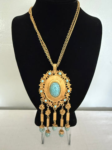 Turquoise Pendant Necklace