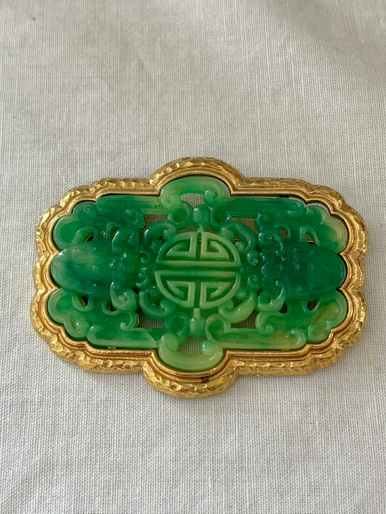 Large Vendome Asian Brooch