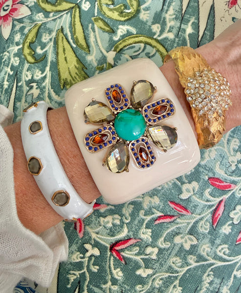 Kenneth Lane Flower Bracelet