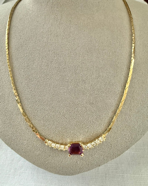 Dior Petite Amethyst Necklace
