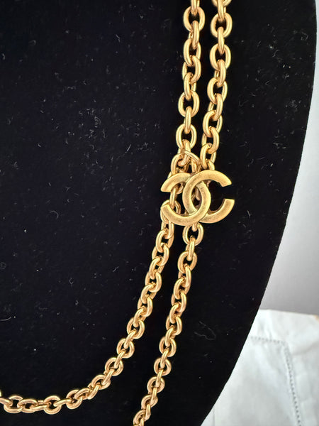 Chanel Logo Station Necklace