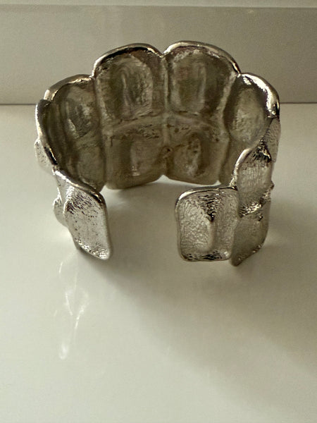 RJ Graziano Silver Cuff Bracelet with Kick Hinge