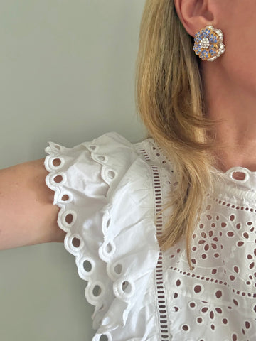 JBK Rhinestone Flower