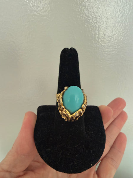 Custom Listing: Turquoise Necklace & Ring